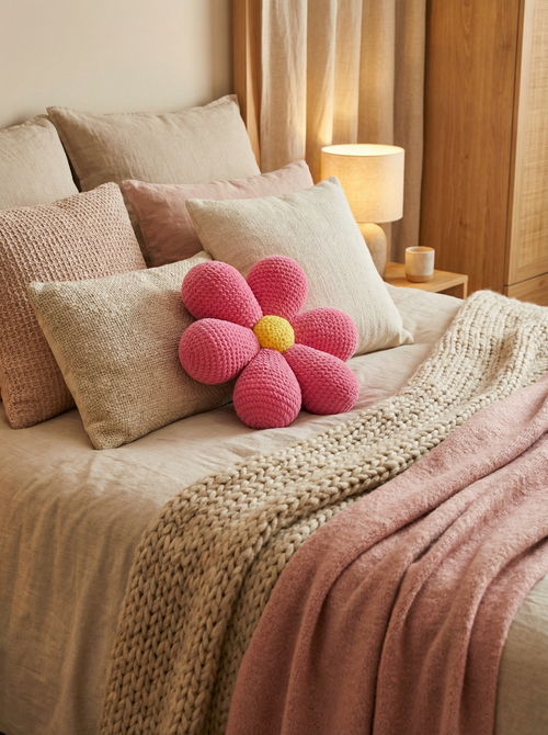 Coussin fleur